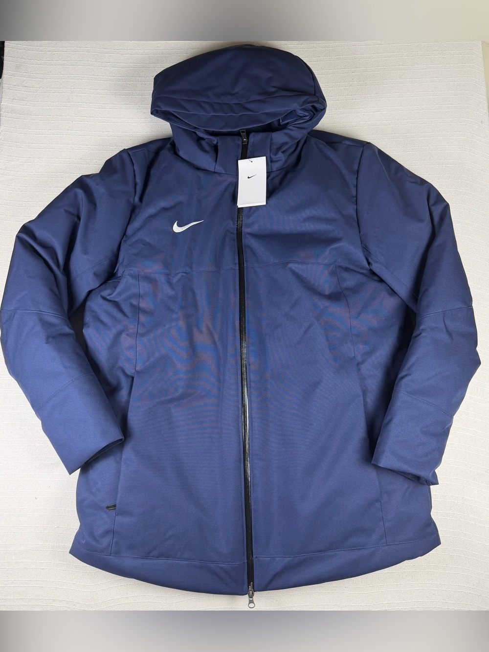 New Men's Nike 550 Down Fill Storm-FIT Parka Navy Blue Size Large